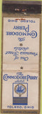 Matchbook Cover - Commodore Perry Hotel Toledo OH