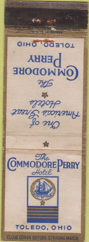 Matchbook Cover - Commodore Perry Hotel Toledo OH