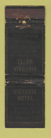 Matchbook Cover - Victoria Hotel Chicago IL LONG WEAR