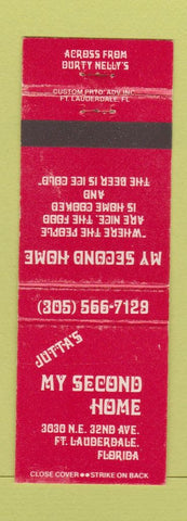 Matchbook Cover - Jutta's Second Home Fort Lauderdale FL