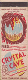 Matchbook Cover - Crystal Cave Spring Valley WI