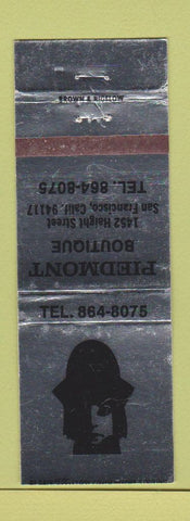 Matchbook Cover - Piedmont Boutique San Francisco CA SILVER WEAR