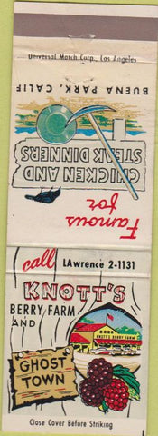 Matchbook Cover - Knott's Berry Farm Buena Park CA WEAR