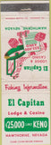 Matchbook Cover - El Capitan Casino Hawthorne NV