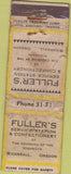 Matchbook Cover - Fuller's Service oil gas Rickreall OR VERY POOR