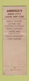 Matchbook Cover - Arnold's Army Store Kansas City MO WEAR
