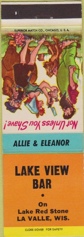 Matchbook Cover - Lake View Bar LaValle WI