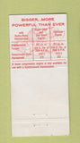 Matchbook Cover - 1957 Pontiac James Midland TX WEAR 30 Strike
