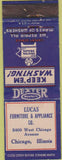 Matchbook Cover - Lucas Furniture Chicagoi IL