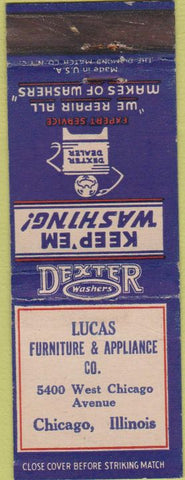 Matchbook Cover - Lucas Furniture Chicagoi IL