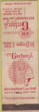 Matchbook Cover - JH Gertner Jr Inc New York City