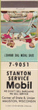 Matchbook Cover - Mobil Oil gas Mauston WI