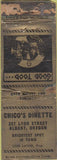 Matchbook Cover - Chico's Dinette Albany OR POOR