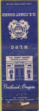Matchbook Cover - US Coast Guard Portland OR WORN