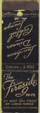 Matchbook Cover - Fireside Inn New York City