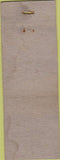 Matchbook Cover - Specify BB and I Car insurance? POOR