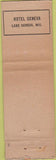 Matchbook Cover - Hotel Geneva WI 20s? Star?