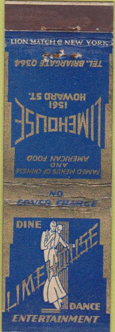 Matchbook Cover - Limehouse Restaurant Chicago IL? 30S