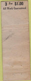 Matchbook Cover - Utopia Cleaners College Park GA pinup POOR