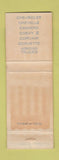 Matchbook Cover - 1967 Chevrolet Cherokee Motors Jacksonville TX WEAR