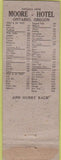 Matchbook Cover - Hott\el Moore Onatrio OR  WEAR