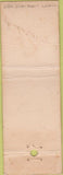 Matchbook Cover - Nicholas Unga'r NO TOWN