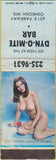 Matchbook Cover - Dyn o Mite Bar Oshkosh WI pinup POOR
