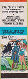 Matchbook Cover - RMS Conention Richmond VA 1953 hillbilly