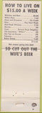 Matchbook Cover - Joseph's 88 Club Cedar Rapids IA pinup