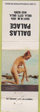 Matchbook Cover - Dallas Palace Oklahoma City OK