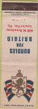 Matchbook Cover - Bundles for Britian Louisville KY