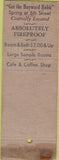 Matchbook Cover - Hotel Hayward Los Angeles CA WORN