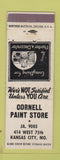 Matchbook Cover - Cornell Paint Store Kansas City MO