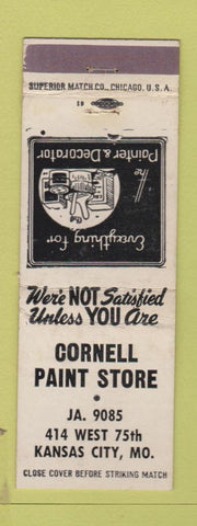 Matchbook Cover - Cornell Paint Store Kansas City MO