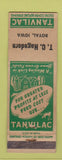 Matchbook Cover - Tanvilac Feed TC Hagedon Royal IA