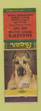 Matchbook Cover - Shaver's Service Lawrence KS Great Dane CREASE