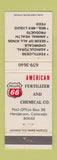 Matchbook Cover - Phillips 66 oil gas Fertilizer Chemical Henderson Colorado