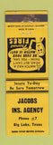 Matchbook Cover - Jacobs Insurance Big Lake TX low phone #