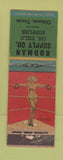 Matchbook Cover - Rodman Supply Oil Field Supply Odessa TX pinup Boxing WORN
