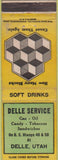 Matchbook Cover - Delle Service oil gas Delle UT