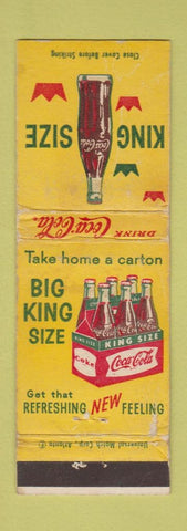 Matchbook Cover - Coca Cola Soda King Size WEAR