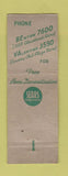 Matchbook Cover - Kenmore Vacuum Cleaners Kansas City MO Sears