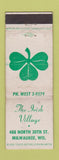 Matchbook Cover - Irish Village Milwaukee WI WEAR