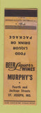 Matchbook Cover - Murphy's Restaurant St Joseph MO WEAR