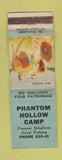 Matchbook Cover - Phanton Hollow Camp Possum Kingdom TX WEAR