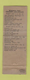 Matchbook Cover - Al's Conoco oil gas Granby Colorado WEAR