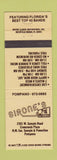 Matchbook Cover - Sirone's Restaurant Pompano Beach FL