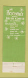 Matchbook Cover - Brennan's Restaurant Berkeley CA Irish