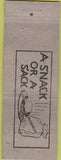 Matchbook Cover - Guy Heric's Sandwich Shop NO TOWN