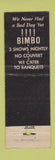 Matchbook Cover - 265 Club San Francisco CA nude girlie